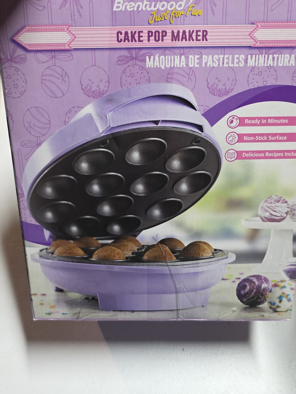 Brentwood Lavender Cake Pop Maker - Purple